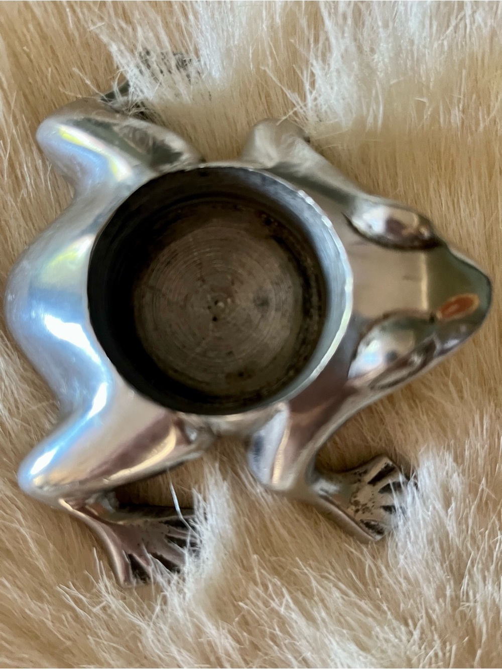 Restoration Hardware Silver Frog Decorative Tealight Holder - Picture 3 of 4